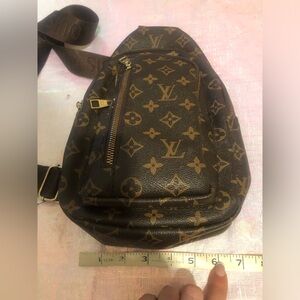 Monogram Belt Bag  cross body in Brown